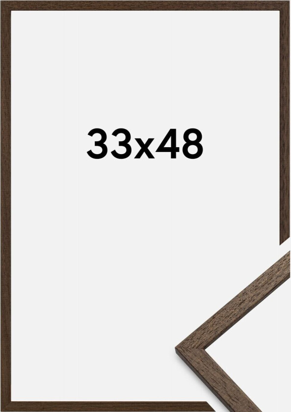 Ramme Edsbyn Akrylglass Valnøtt 33x48 Cm
