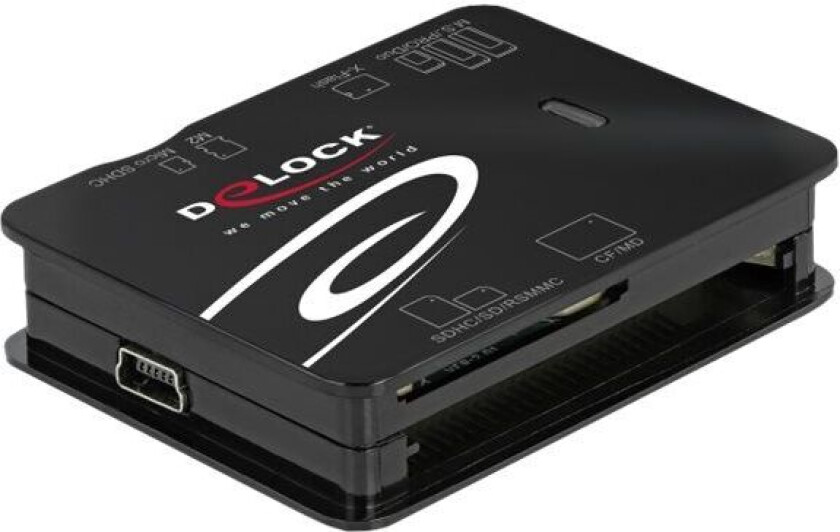 Bilde av - Kortleser (MMC, SD, xD, microSD, MS Micro, CFast Card) - USB 2.0