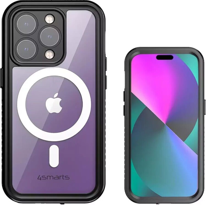 4smarts Active Pro Ultimag STARK - iPhone 14 Pro Vanntett Deksel - Svart