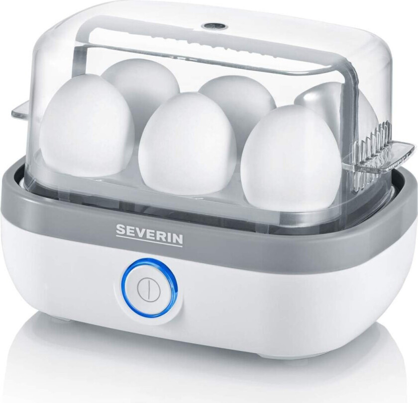 Severin EK 3164 - Eggkoker - 420 W - hvit/grå