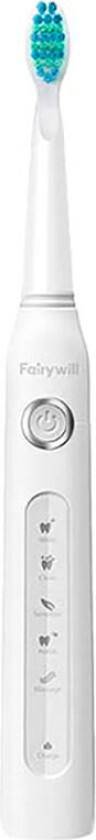 Bilde av Fairywill D7, Voksen, Sonik tannbørste, Grundig rens, Massasje, Polering, Sensitiv / Myk, Whitening, 40000 bevegelser per minutt, Hvit, 2 min, 30 sec