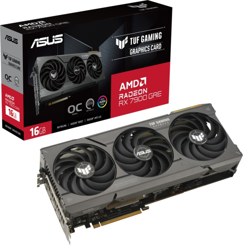 Radeon RX 7900 GRE TUF OC - 16GB GDDR6 RAM - Grafikkort