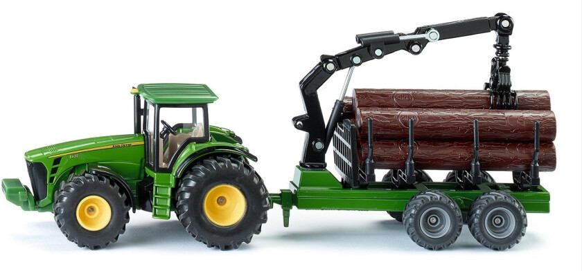 Tractor With Forestry Trailer