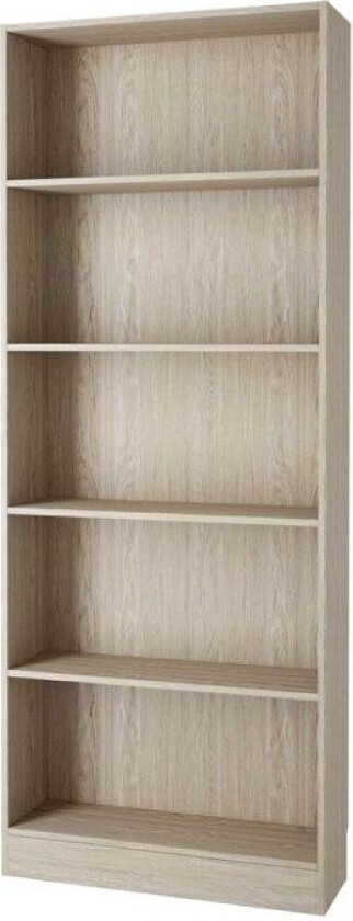 Base hylle B 4 hyller eik struktur dekor.