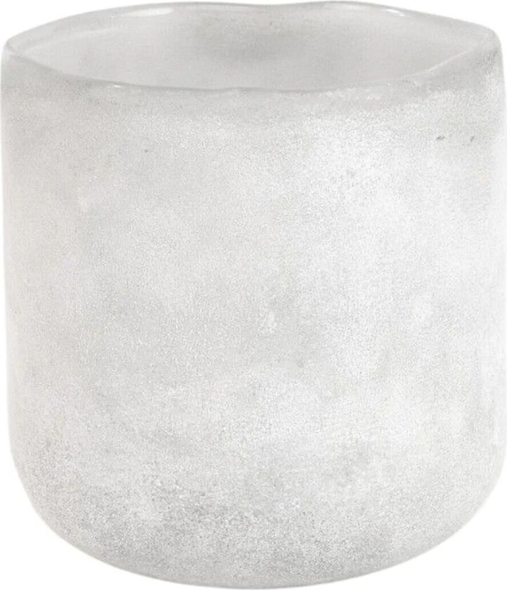 Halde telysholder 10 cm Hvit