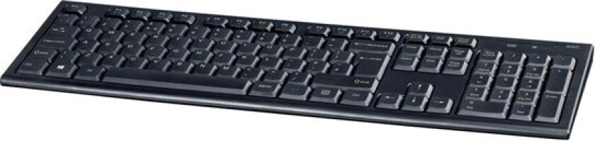 wireless keyboard.105 keys USB receiver - Tastatur - Engelsk - Storbritannia - Svart