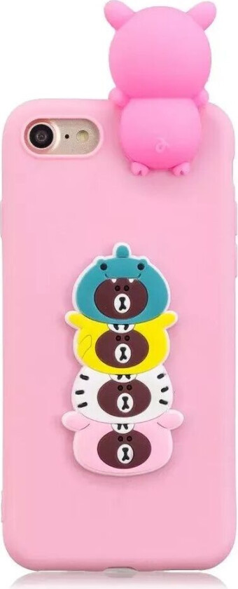 iPhone SE (2022 / 2020) / 8 / 7 Fleksibelt Plast Bak Deksel med Figur - Bjørner