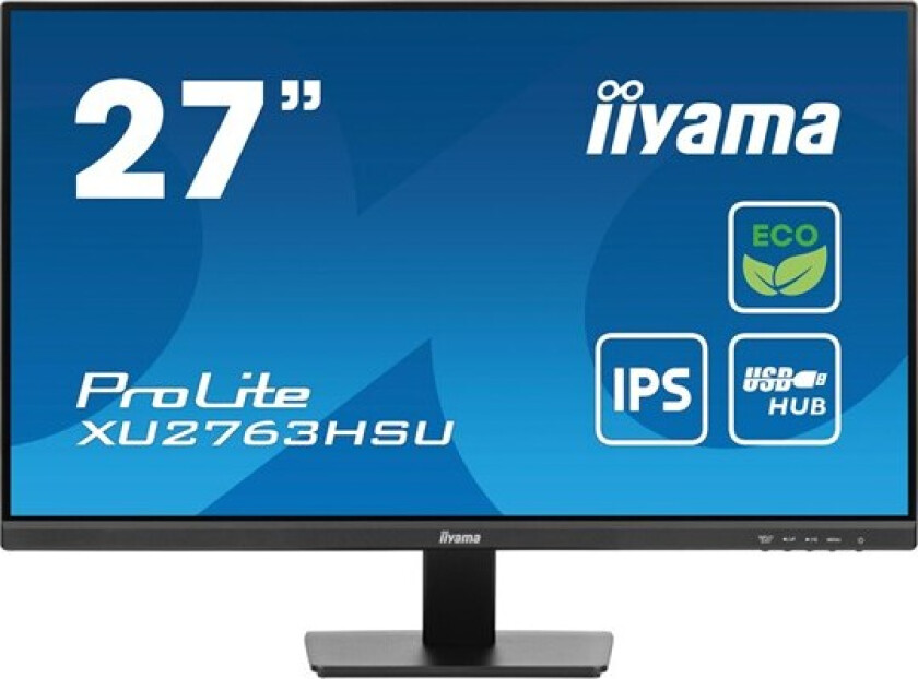 27" iiyama ProLite XU2763HSU-B1 - LED monitor - Full HD (1080p) - 27" - 3 ms - Skjerm