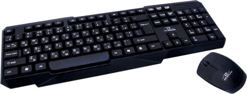 Titanum Memphis - Tastatur & Mussett - Amerikansk Engelsk - Svart