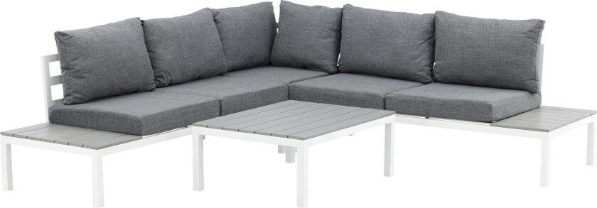 Bilde av Odense loungesett 2 deler grå,hvit.