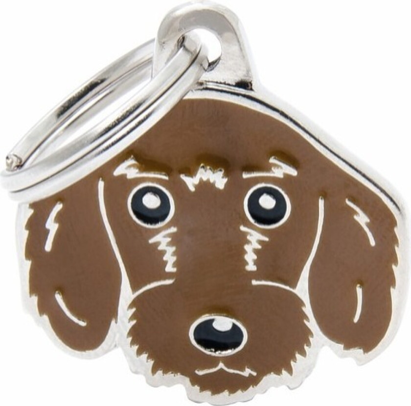 German Dachshund Brown ID Dog Tag
