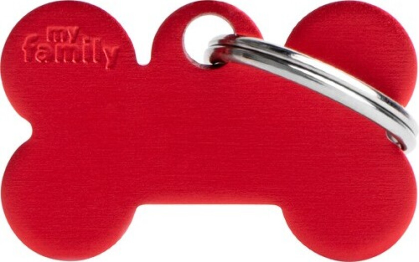 ID Tag Basic collection Big Bone Red in Aluminum