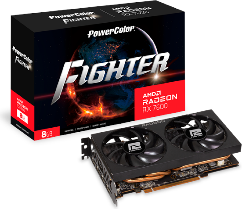 Radeon RX 7600 Fighter - 8GB GDDR6 RAM - Grafikkort