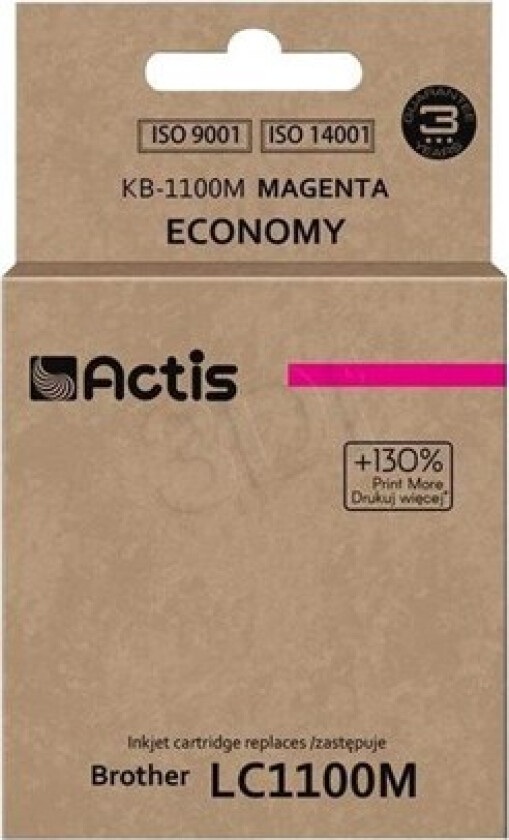 standard KB-1100M - magenta - ink cartridge (alternative for: Brother LC1100M Brother LC980M) - Blekkpatron Rød