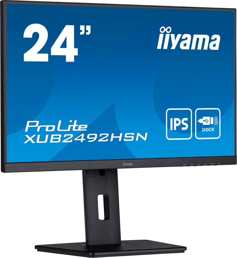 24" iiyama ProLite XUB2492HSN-B5 - LED monitor - Full HD (1080p) - 24" - 4 ms - Skjerm