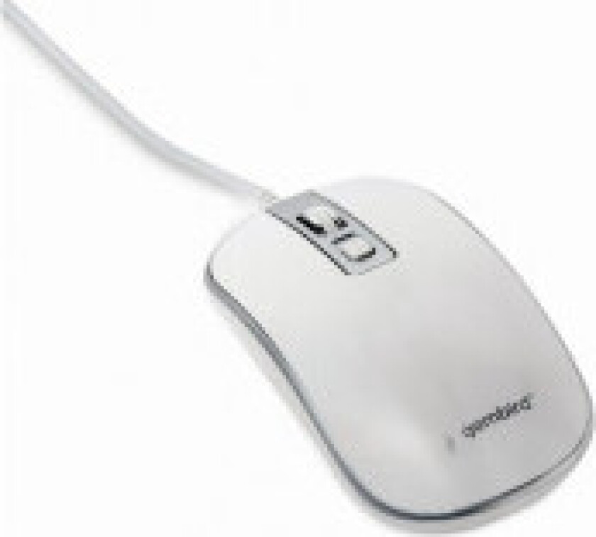 MUS-4B-06-WS - mouse - USB - white silver - Mus - Optisk - 4 - Hvit