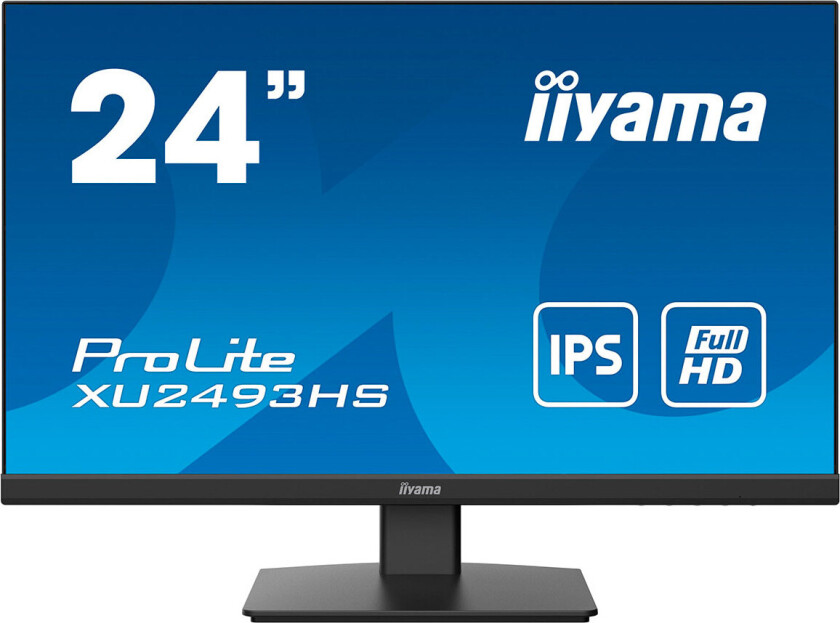 24" iiyama ProLite XU2493HS-B5 - LED monitor - Full HD (1080p) - 23.8" - 4 ms - Skjerm