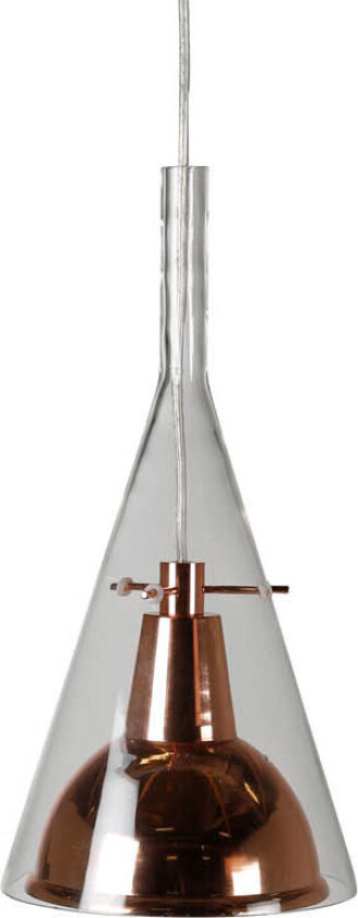 Sirius belysning pendel Ø25cm aluminum, glass kobber.