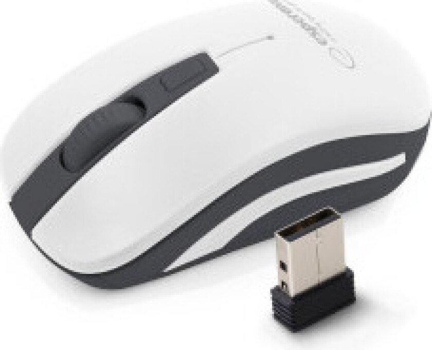 URANUS - mouse - 2.4 GHz - grey white - Mus - Optisk - 4 - Grå