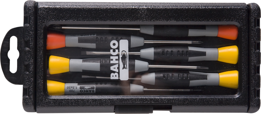 Precision screwdrivers: set 6pcs sl+ph