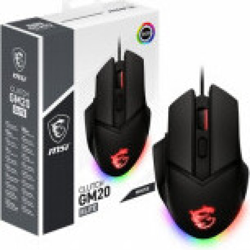 Clutch GM20 Gaming - mouse - USB - Mus - Optisk - 6 - Svart