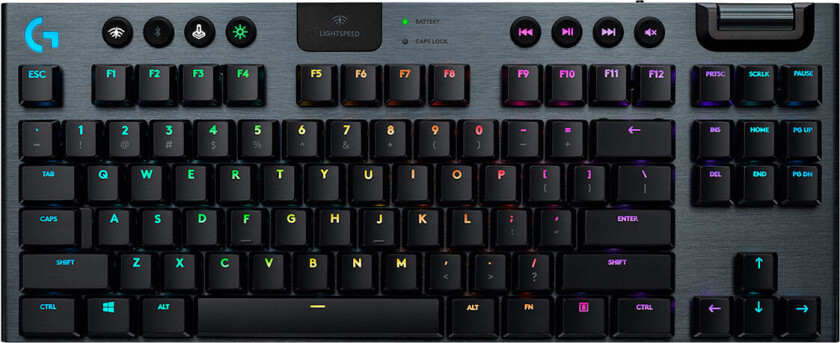 G915 TKL LIGHTSPEED Wireless GL Clicky - Gamingtastatur - Uten numpad - Amerikansk Engelsk - Svart