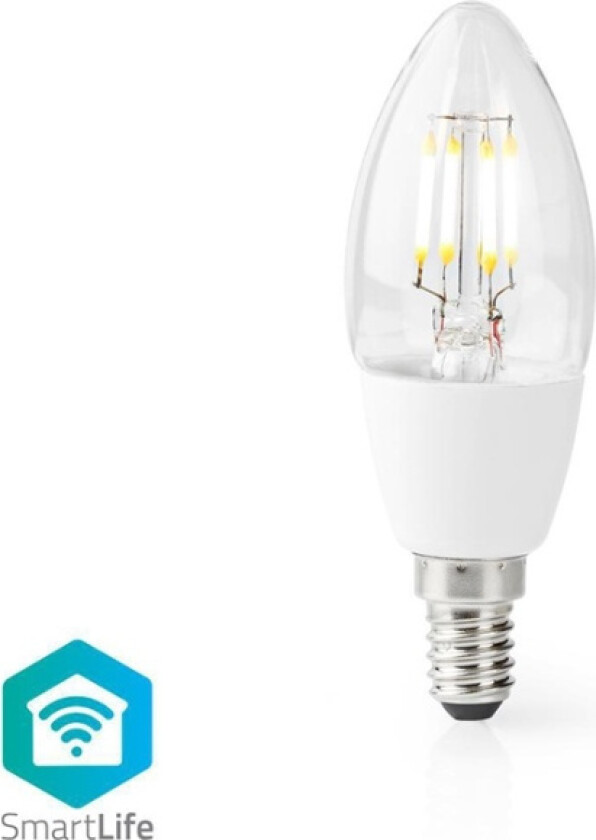 Smart LED-pære | E14 | C37 | 5 W | 400 lm |