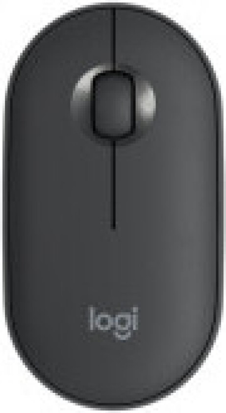 M350 Pebble Wireless Mouse - Graphite - Mus - Optisk - 3 knapper - Svart