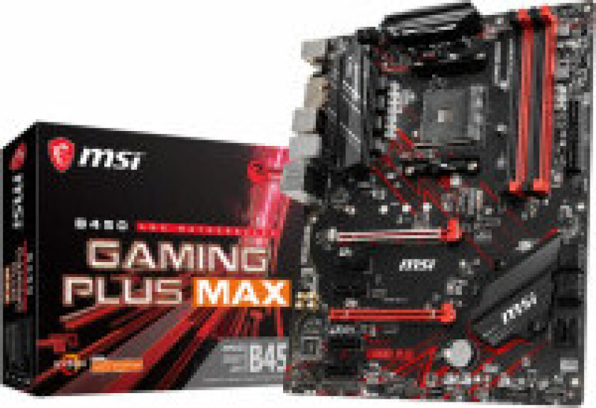 B450 GAMING PLUS MAX Hovedkort - AMD B450 - AMD AM4 socket - DDR4 RAM - ATX