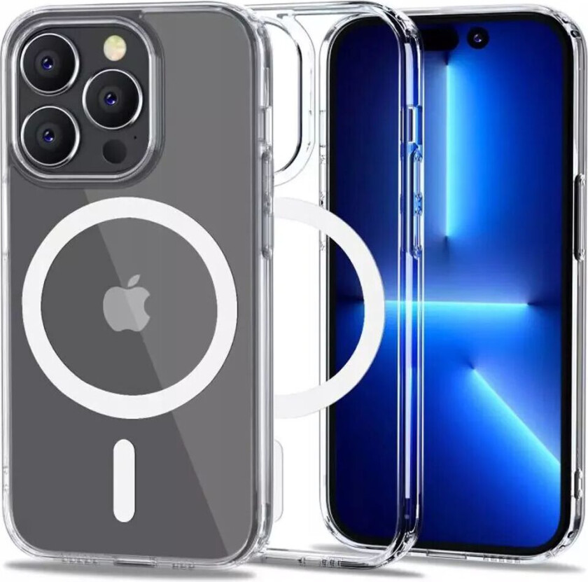 Tech-Protect iPhone 14 Pro Tech-Protect Flexair Hybrid Deksel - MagSafe-Kompatibel - Gjennomsiktig