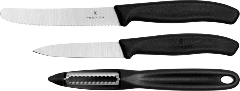 Swiss Classic Paring Knife Set with Peeler - 3 Pieces