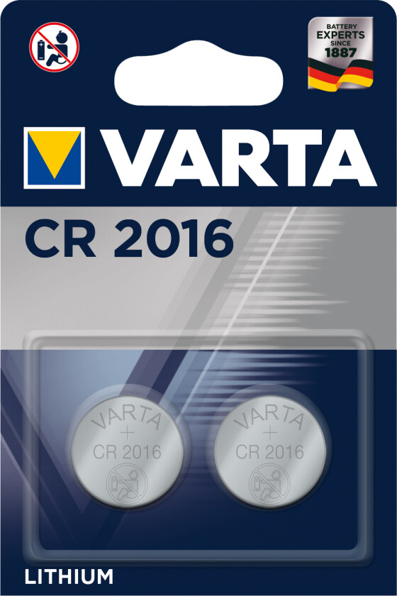 Varta litiumbatteri - CR2016 - 2-pk