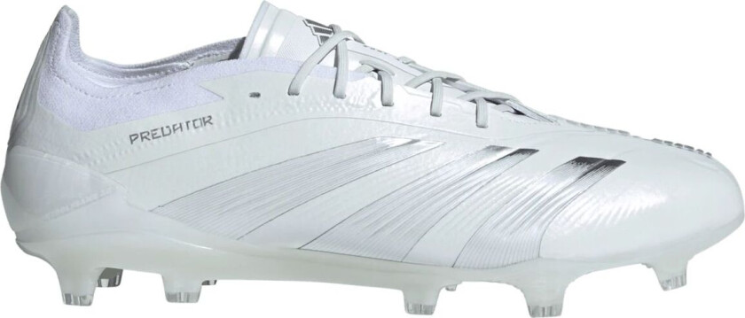 Bilde av adidas Predator Elite Low FG/AG / Q1 24, fotballsko gress og kunstgress, unisex Ftwr White/silver Me