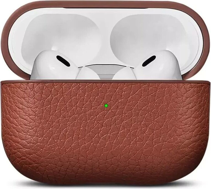 AirPods Pro (2. gen.) Deksel i Ekte Skinn - Brun