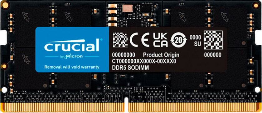 Classic SODIMM DDR5-5600 - 24GB - CL46 - Single Channel (1 stk) - Svart