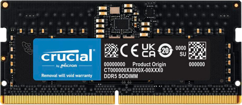 Classic SODIMM DDR5-5600 - 8GB - CL46 - Single Channel (1 stk) - Svart