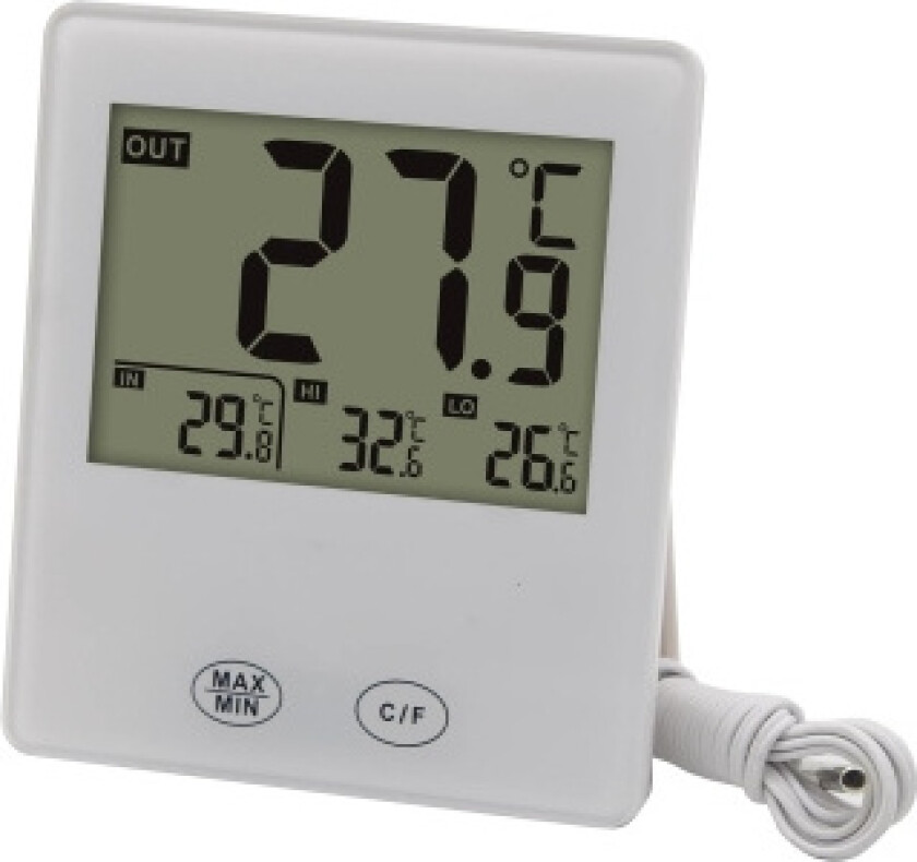 Bilde av Digital indoor-outdoor thermometer w wired sensor