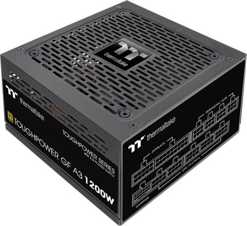 ToughPower GF3 A3 - TT Premium Edition - power supply - 1200 Watt Strømforsyning (PSU) - 1200 Watt - 120 mm - 80 Plus Gold sertifisert