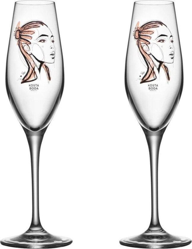 All about you champagneglass 24 cl 2-stk. Forever Yours