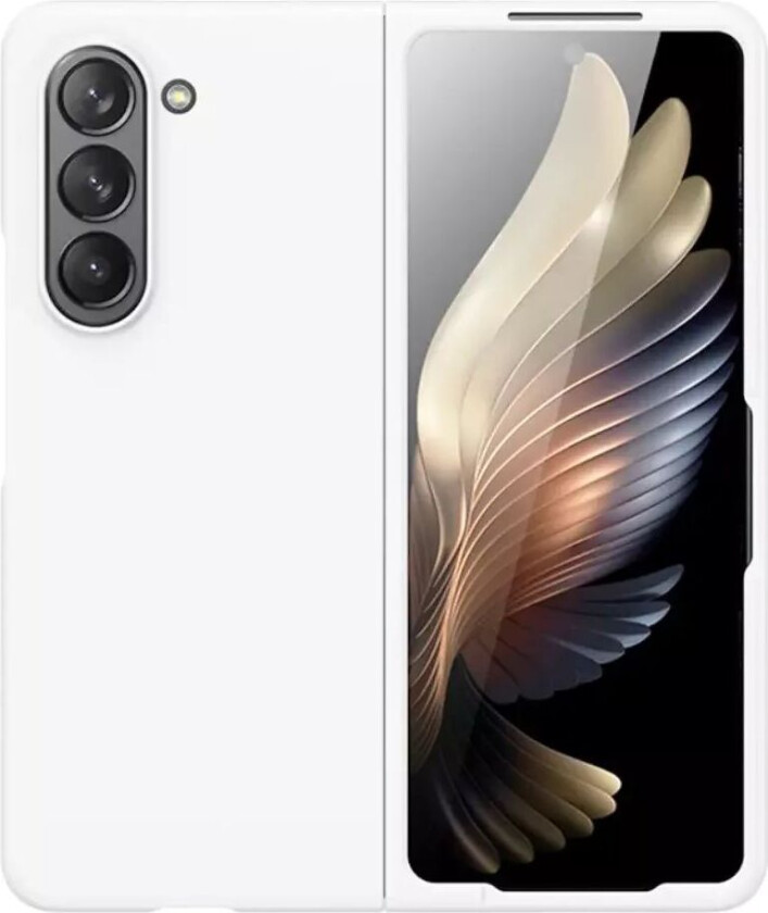 Samsung Galaxy Z Fold5 (5G) Hard Plast Bakdeksel - Hvit