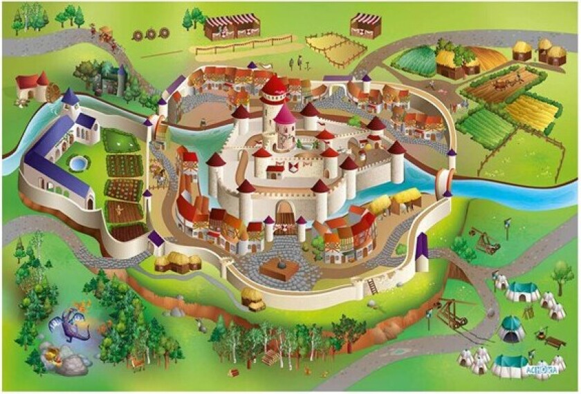 Play mat Castle Middle Ages 100x150cm