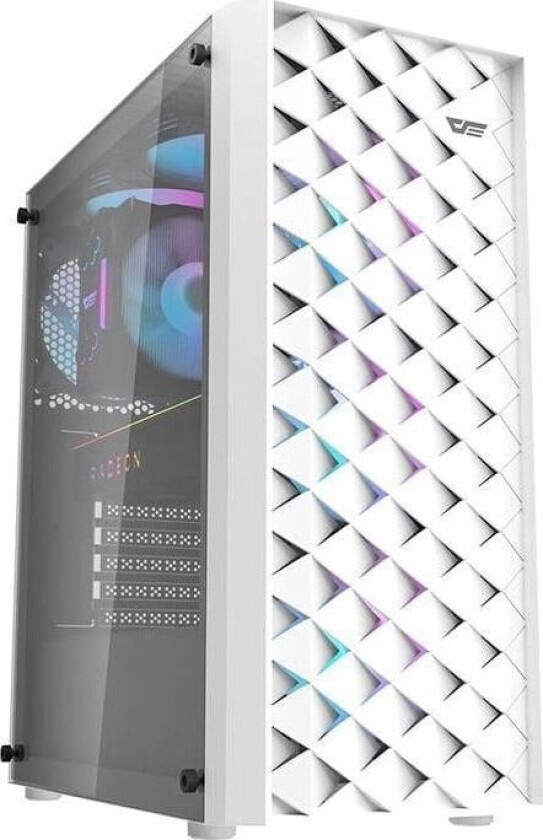 Bilde av Computer case DK351+ 4 fans (white) - Kabinett - Hvit