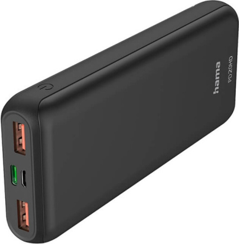 PD20-HD Nødlader - Svart - 20000 mAh