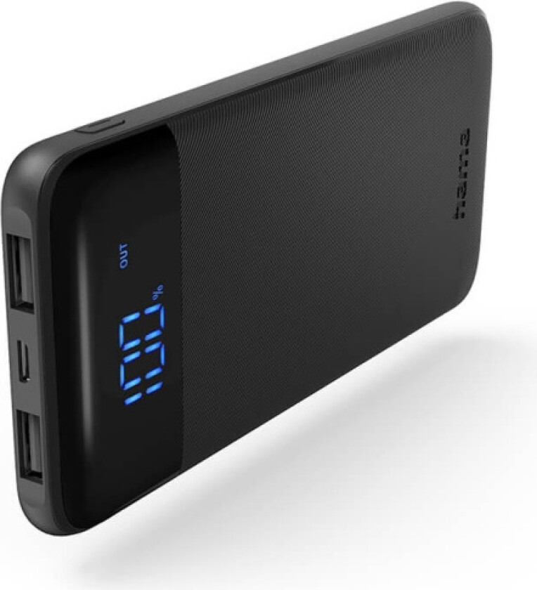 LED10 Nødlader - Svart - 10000 mAh