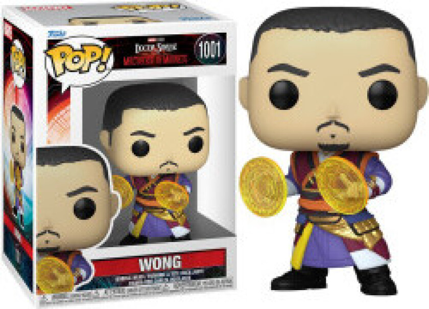 - Funko - Marvel: Doctor Strange Multiverse Of Madness (Wong) POP! Vinyl - Figur