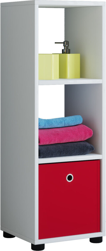 Benas 3 hylle 3 rom hvit.