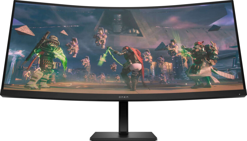 34" HP OMEN 34c - 3440x1440 - 165Hz - VA - DisplayHDR 400 - Curved - 1 ms - Skjerm