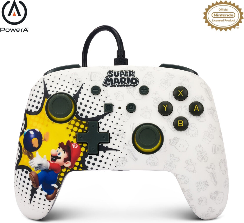 Enhanced Wired Controller for Nintendo Switch - Bob-omb Blast - Gamepad - Nintendo Switch