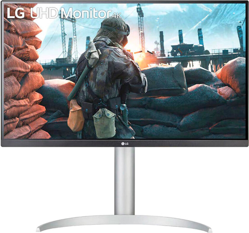 27" LG 27UP650P-W - 3840x2160 - 60Hz - IPS - DisplayHDR 400 - 5 ms - Skjerm