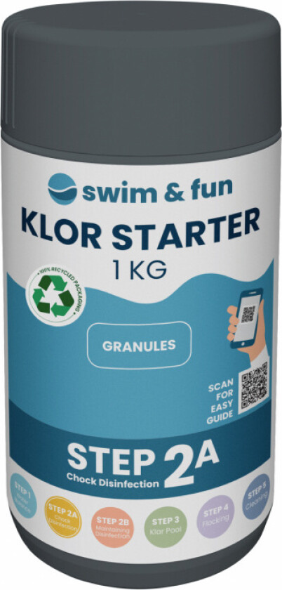 Swim & Fun Klor Starter Fast Dissolving Granules, 1 kg
